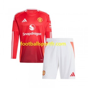 Tenue Manchester United Enfant Domicile 2024-2025 Maillot de Foot ML